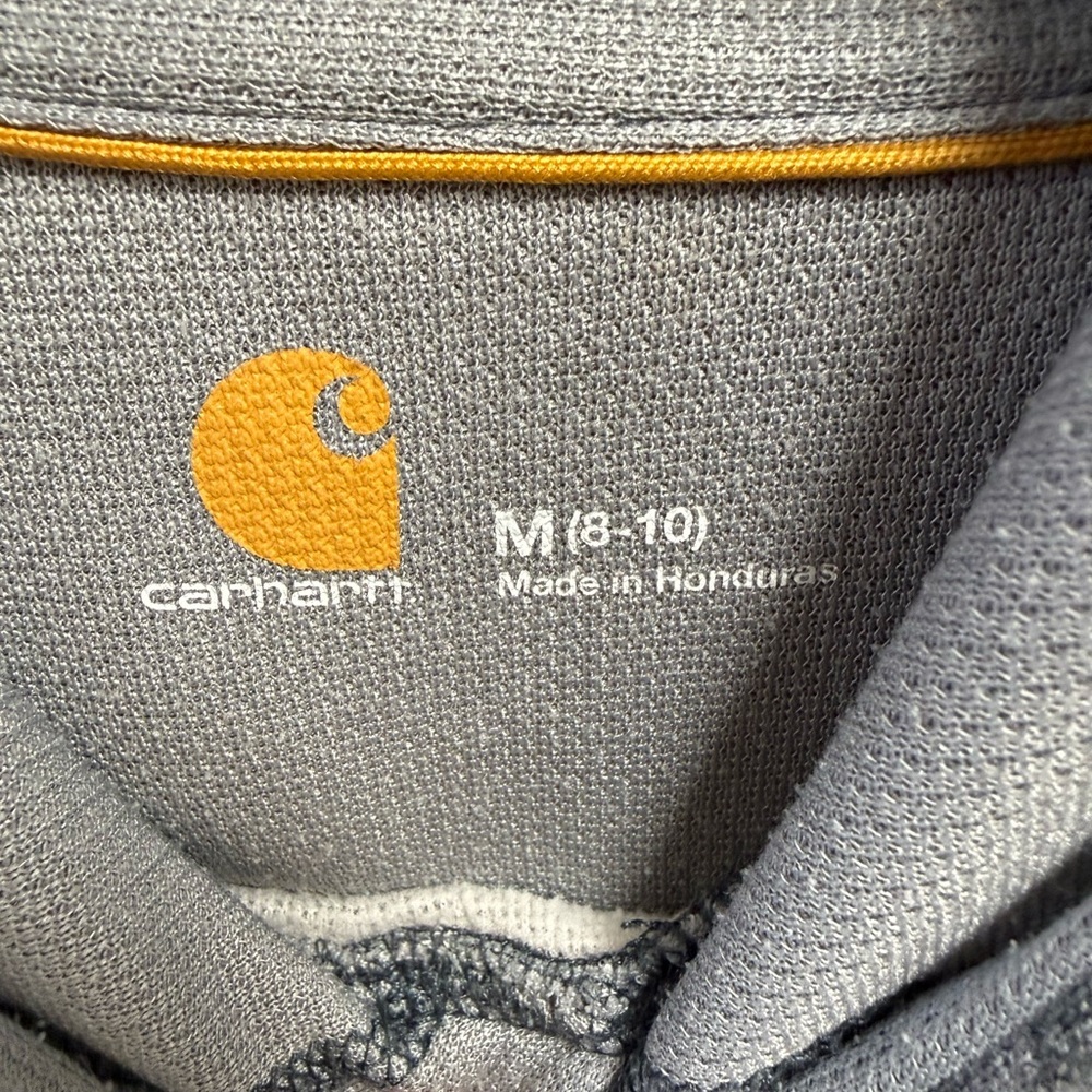 Women’s Carhartt Gray Heather Hoodie with Logo Accent - Picture 2 of 4